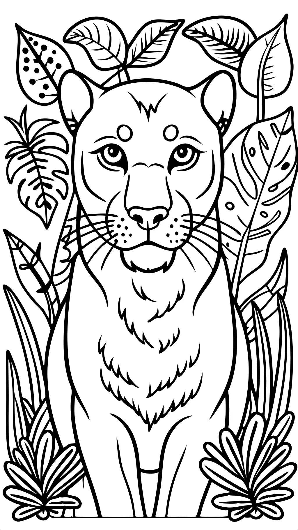 panther coloring page